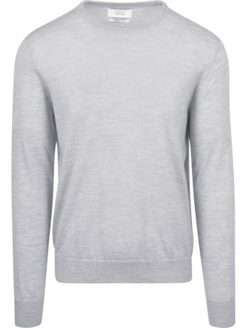 King Essentials The John Pullover Merino Lichtgrijs