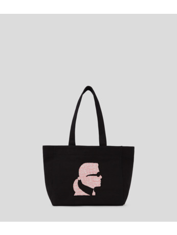 K/STYLE BOUCLE CANVAS SHOPPER