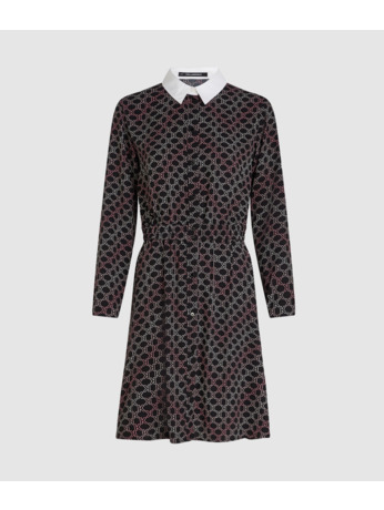 K-CHEVRON AOP SHIRT DRESS