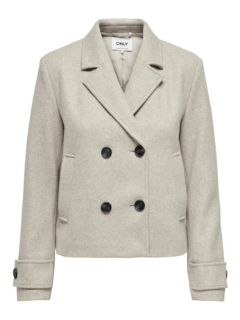 Spread Collar Long Sleeves (L/S) Omgekeerde jas met korte knoopsluiting
