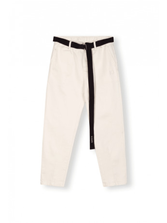 10DAYS Dames ceintuur geweven broek jog denim katoenmix