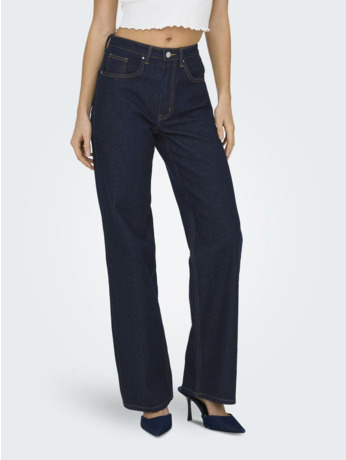 Wide Leg Fit Jeans met wijde pasvorm met zakken aan de voorkant en hoge taille