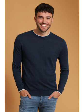 Suitable Trui O-Hals Johan Navy