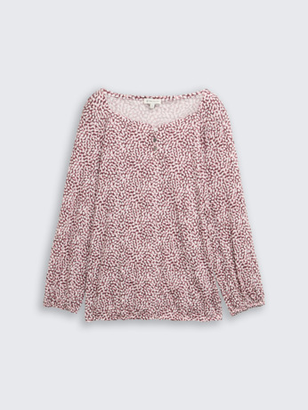 Gekruist blouse-overhemd met patroon