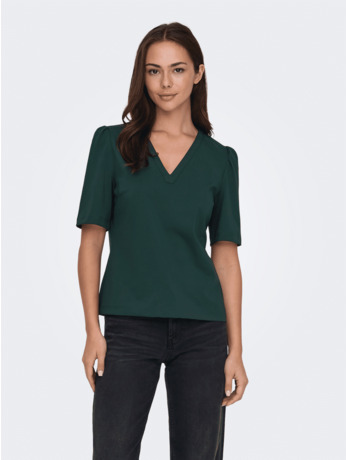 ONLANIE SS V-NECK TOP PNT