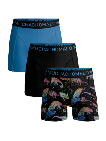 Jongens 3-Pack Print/Black/Blue