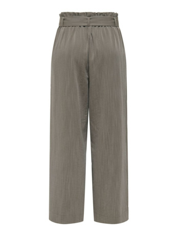 Flared Fit Paperbag broek met riem