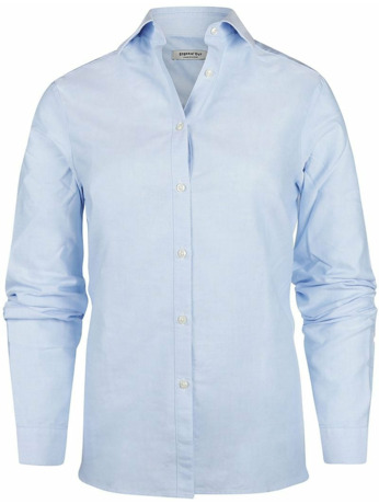 Steppin' Out Blouse Bibi Oxford Lichtblauw