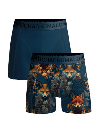 Mannen 2-Pack korte print/effen Print/Green