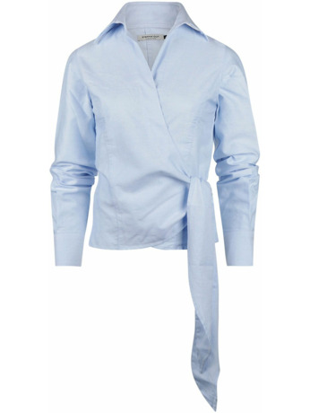 Steppin' Out Wikkel Blouse Julia Oxford Lichtblauw