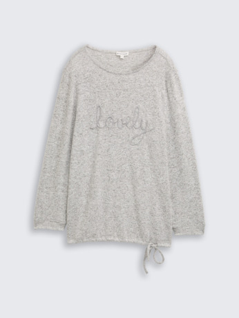 Shirt met lange mouwen en letters