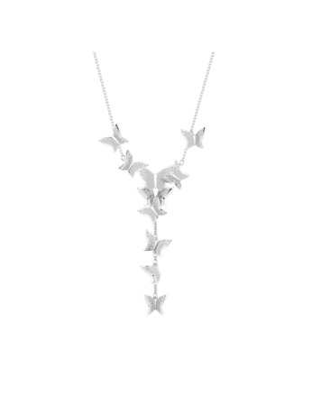 Idyllia Lilia Necklace Rhodium shiny Crystal