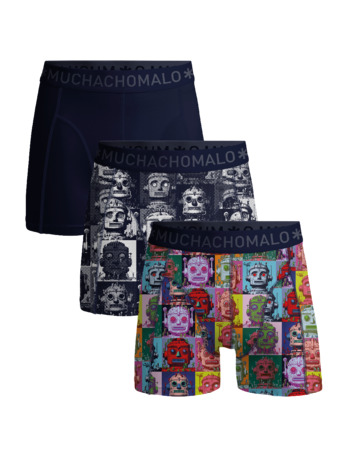 Heren 3-Pack Boxershorts Print/Print/Effen