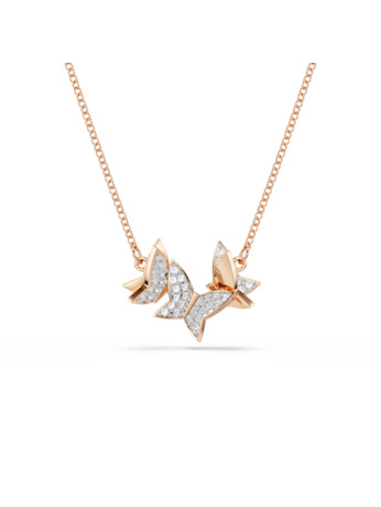 Idyllia Lilia Necklace Small Rose Gold shiny Crystal