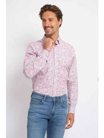 Suitable Overhemd Mosaic Print Roze