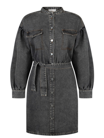 Aaiko Dames Katoen Jurk Donkergrijs