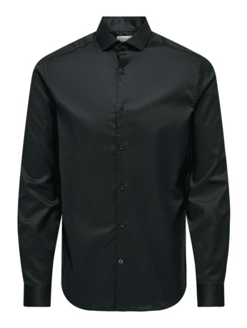 Slim Fit Overhemdkraag Lange Mouwen (L/M) Heren