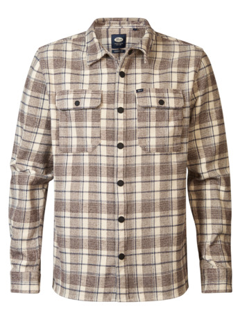 Men Shirt Long Sleeve Check