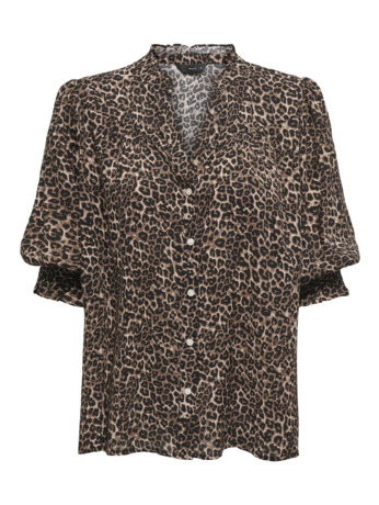 Regular Fit Shirt Collar 3/4 Sleeves (3/4) Vrouwelijk overhemd met normale pasvorm en 3/4 mouwen