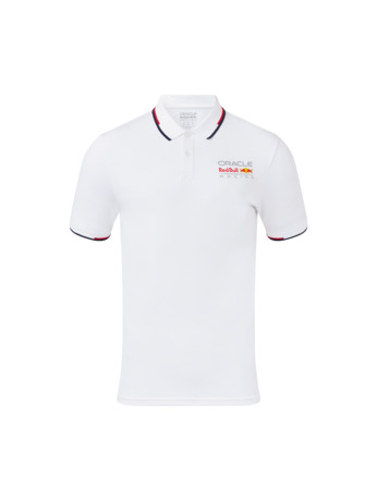 Full colour Logo Polo - Wit - Red Bull Racing
