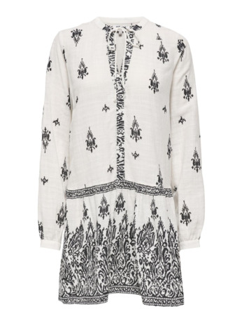 Regular Fit V-Neck Long Sleeves (L/S) Regular fit zomerjurk met lange mouwen