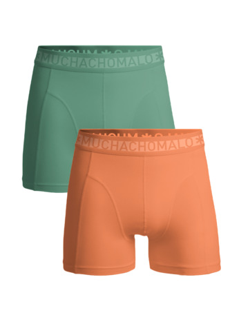 Heren 2-Pack Boxershorts Effen Orange/Green