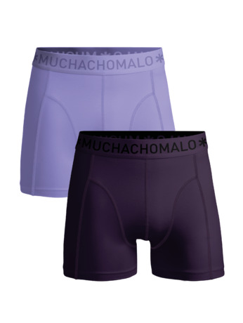 Heren 2-Pack Boxershorts Effen Purple