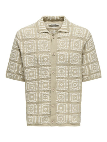 Relaxed Fit Shirt Kraag Korte Mouwen (K/M) Heren