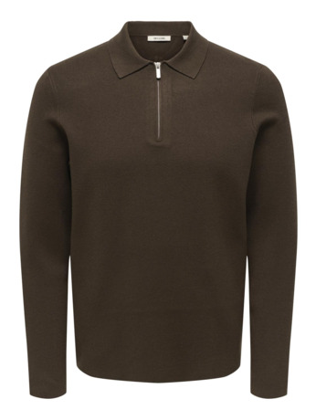 Polo met lange mouwen (L/S) met normale pasvorm Heren