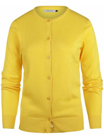 Steppin' Out Vest Cashmere Dames Geel