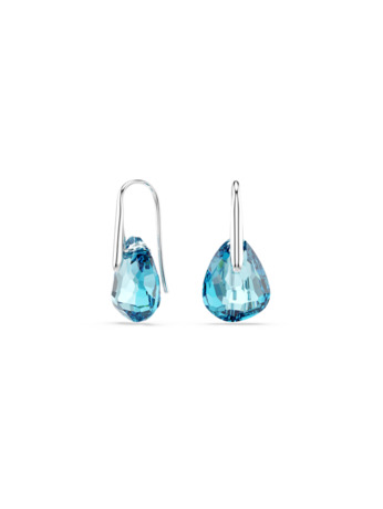 Galet Pierced Earrings OU Rhodium shiny Indicolite