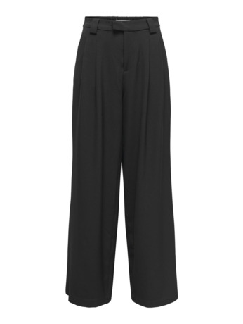 Wide Leg Fit Lange broek met wijde pijpen en riemlussen