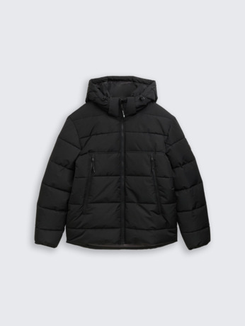 Gewatteerde jassen met afneembare capuchon