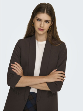 Regular Fit Reverse Blazer met gerimpelde mouwen