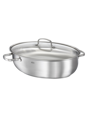 Oval Roaster ELEGANCE w. Glass Lid