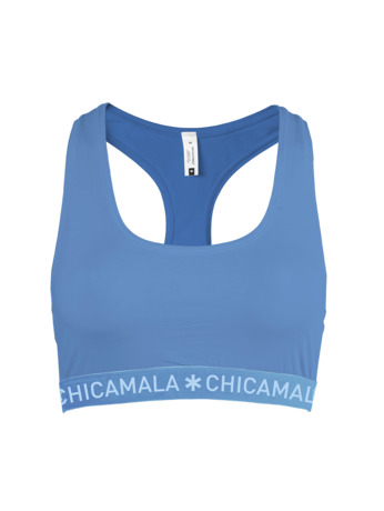 Dames 1-pack racer back effen Blue