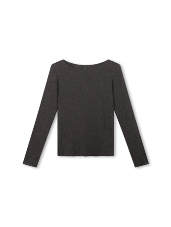 10DAYS Dames boatneck longsleeve top 100% katoen