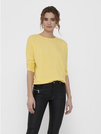 Loose Fit O-Neck 3/4 Sleeves (3/4) Top met ronde hals en 3/4 mouwen voor dagelijks comfort