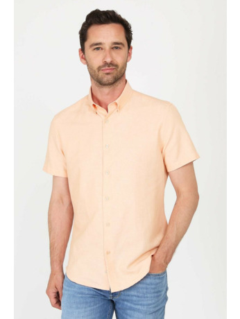 Suitable Short Sleeve Overhemd Oranje