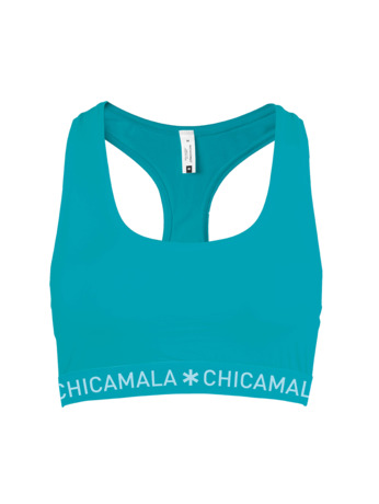 Dames 1-pack racer back effen Green