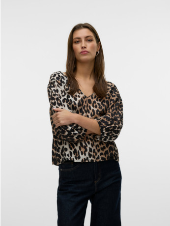 VMJOSIE 3/4 V-NECK TOP WVN GA