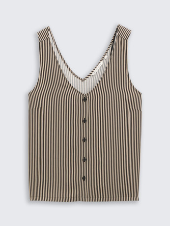 Top met knoopsluiting