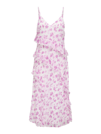 Standard Fit V-Neck Sleeveless (S/L) Zomerjurk: Mouwloze V-hals met ruches