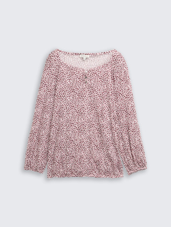 Gekruist blouse-overhemd met patroon