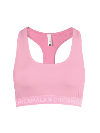 Dames 1-pack racer back effen Pink