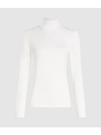 K LOGO MOCK NECK LS T-SHIRT