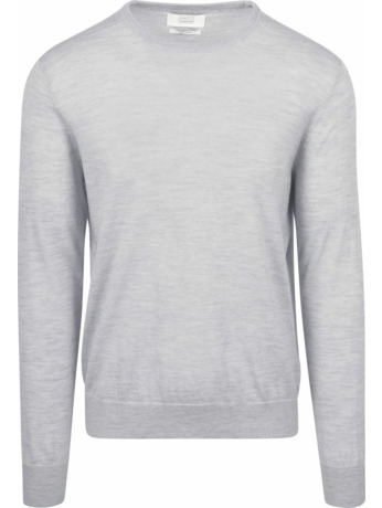 King Essentials The John Pullover Merino Lichtgrijs