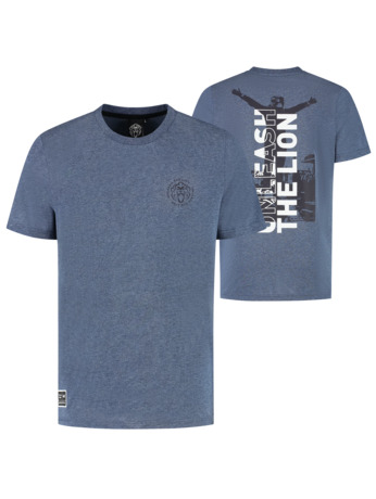 T-Shirt - Heather Blue - Unleash The Lion