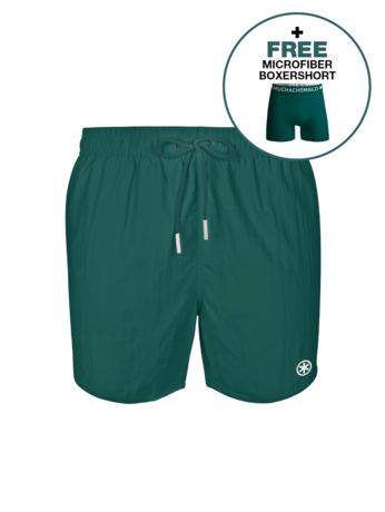 Heren Zwembroek Effen Green