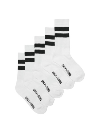 ONSRODY STREEP TENNIS SOKKEN 5-PACK NOOS Heren